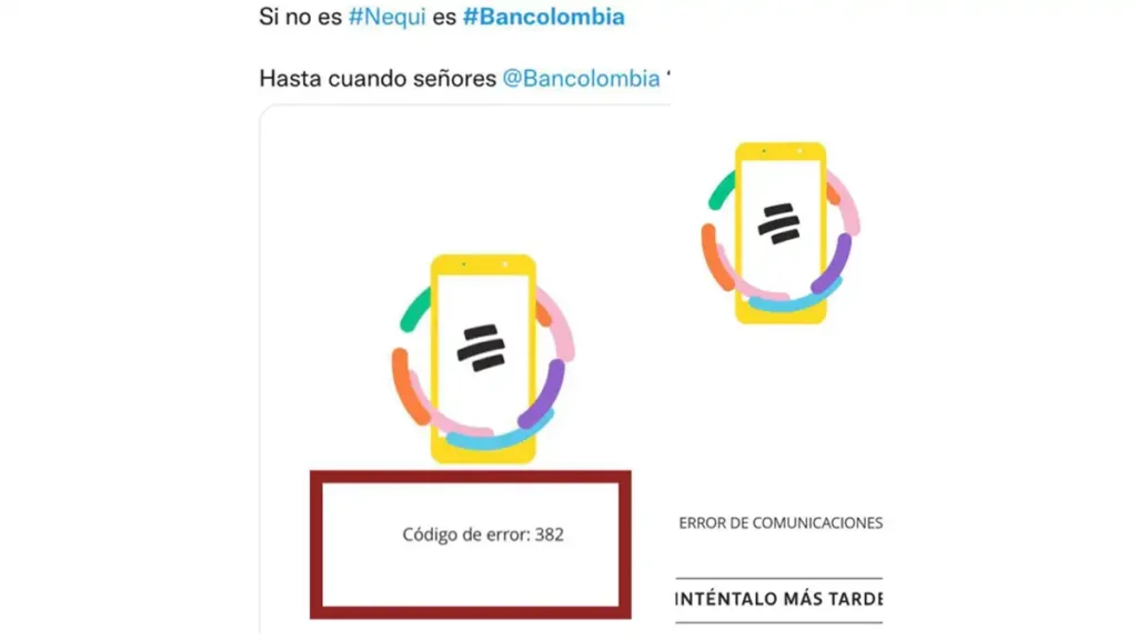 error 382 bancolombia