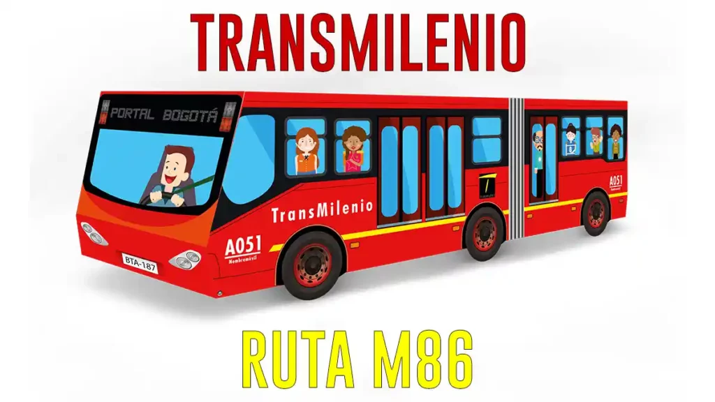 m86 de transmilenio paradas y horario